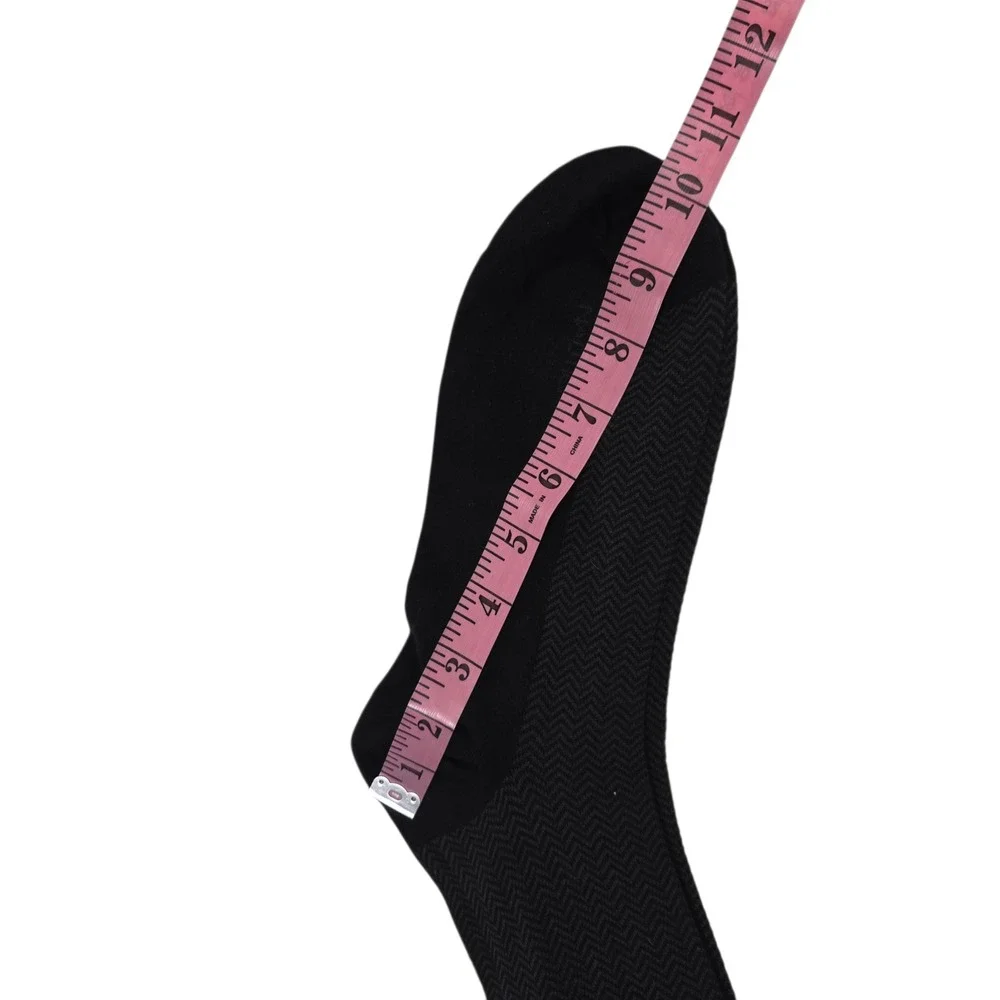NWT Nautica Dress Socks Men 2 Pairs Black Solid Pattern Size 10-13 Combed Cotton